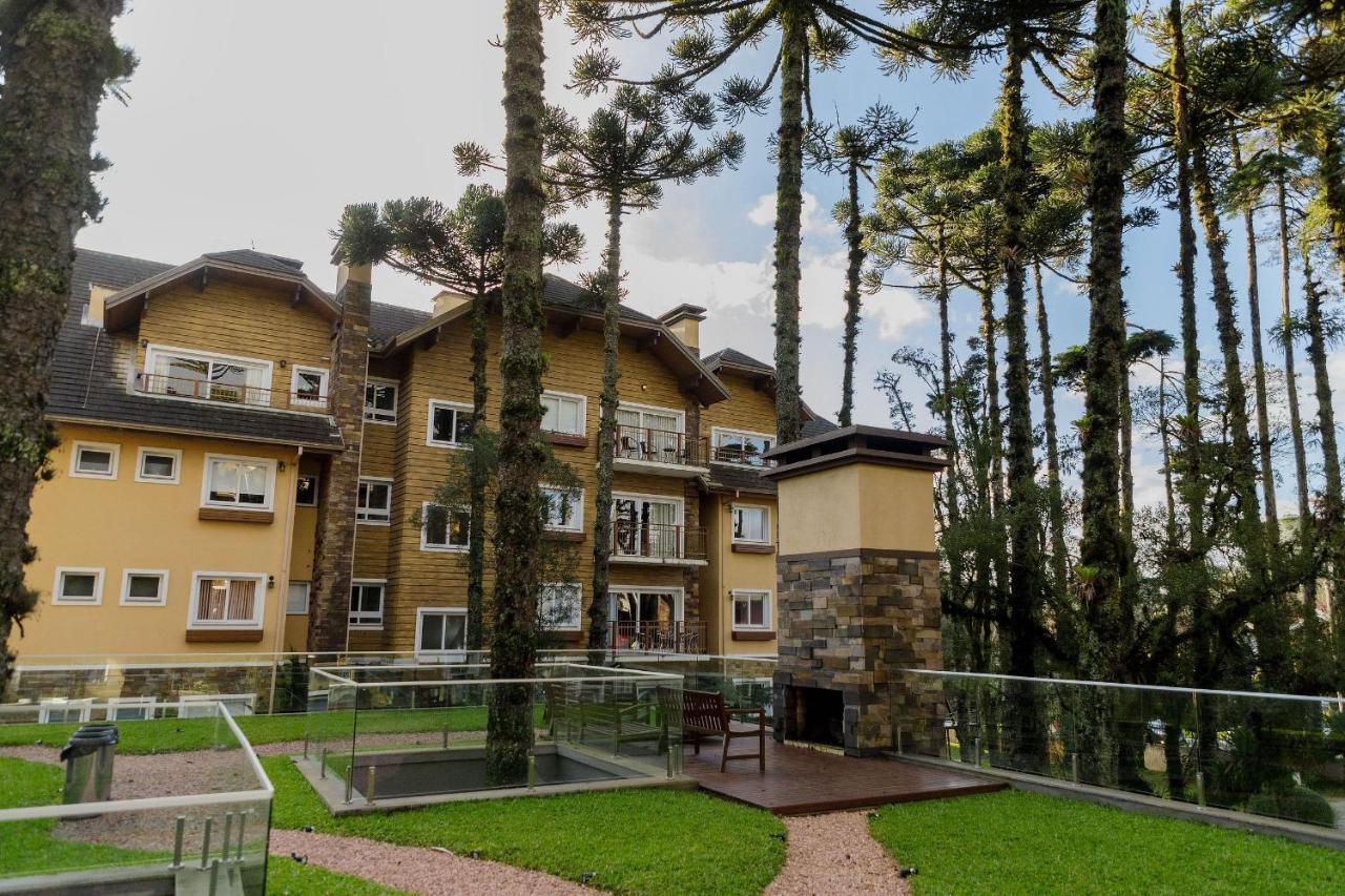 304/2 Apto Com Piscina Aquecida Gramado Buitenkant foto