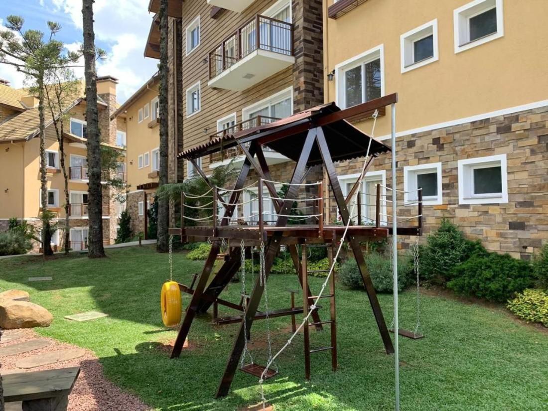 304/2 Apto Com Piscina Aquecida Gramado Buitenkant foto